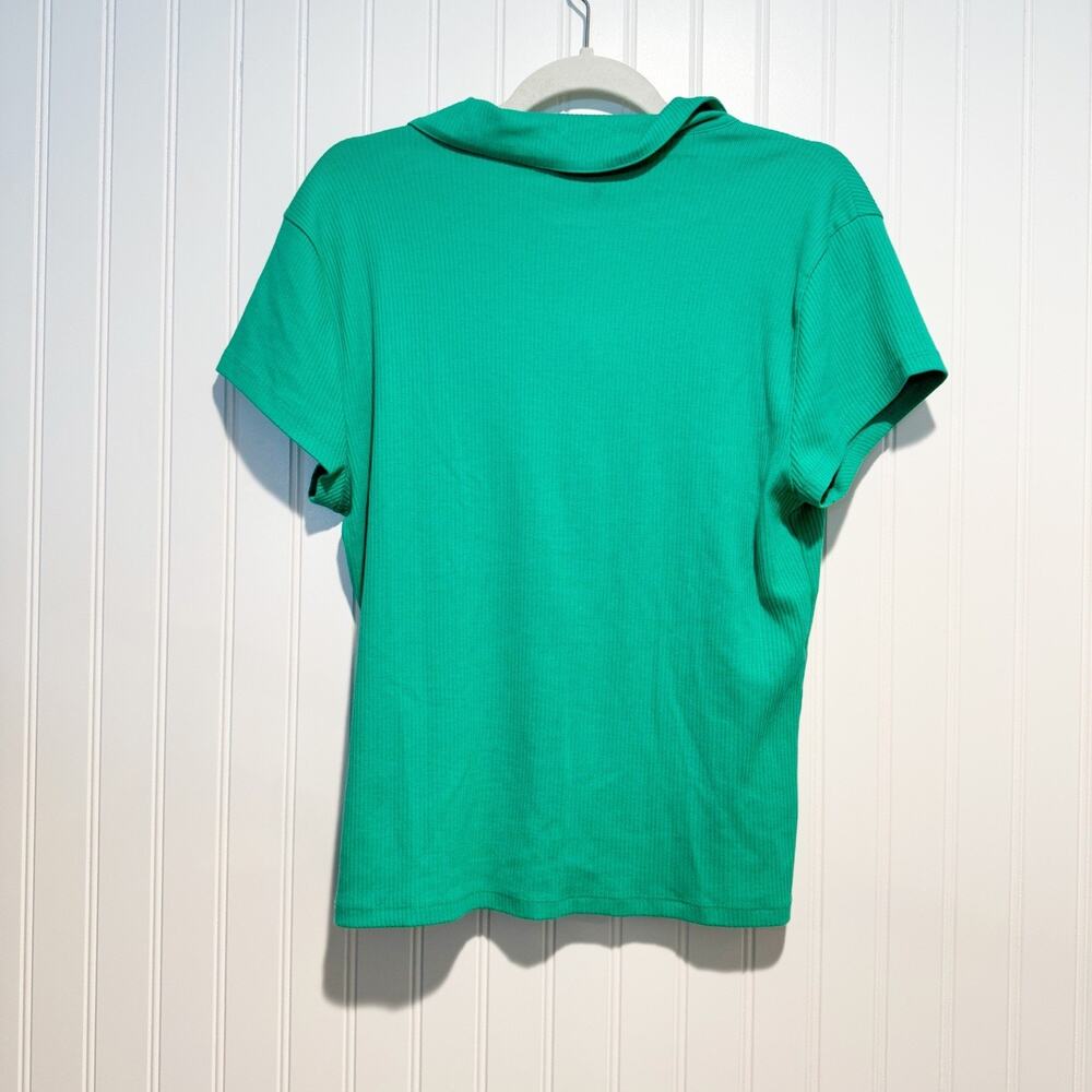 J Crew Rib Polo Shirt Kelly Green Spring Classic Golf Size XL - Picture 6 of 6